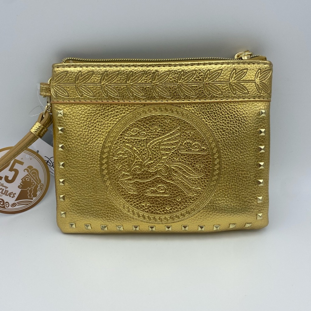 Disney Hercules 25th Anniversary Gold Wristlet Wallet